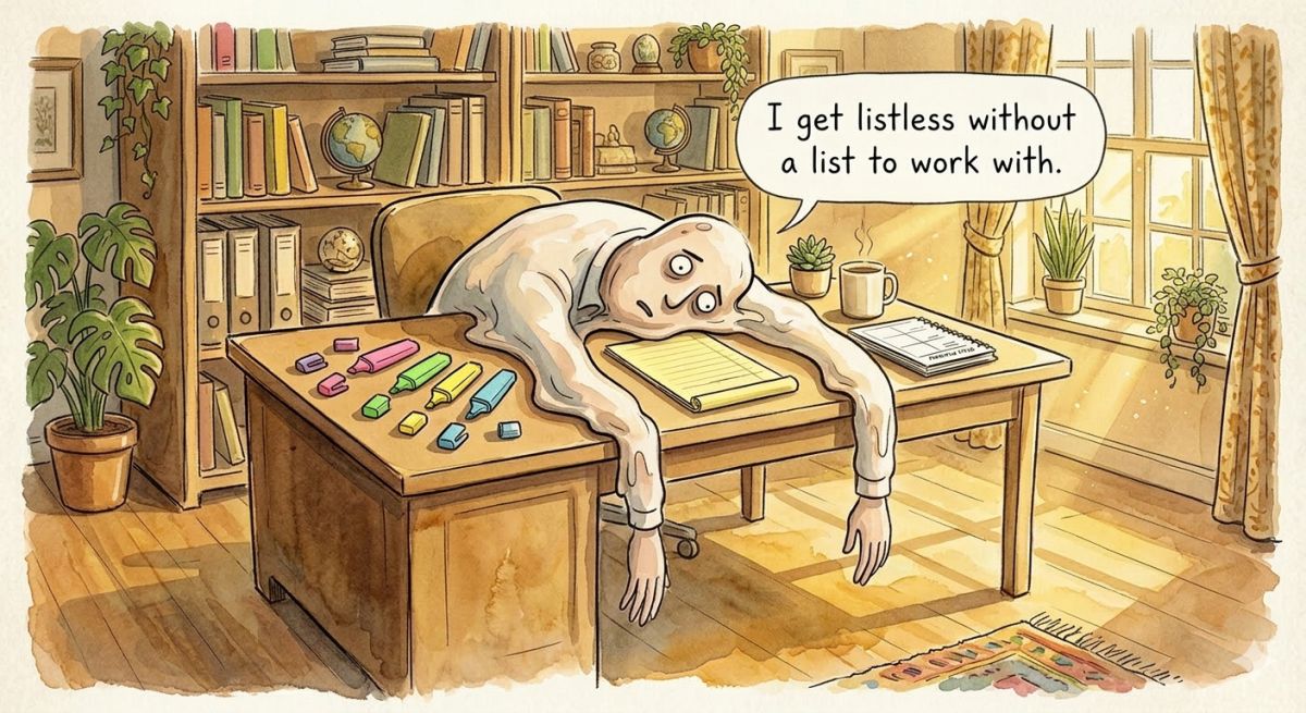 I get listless...