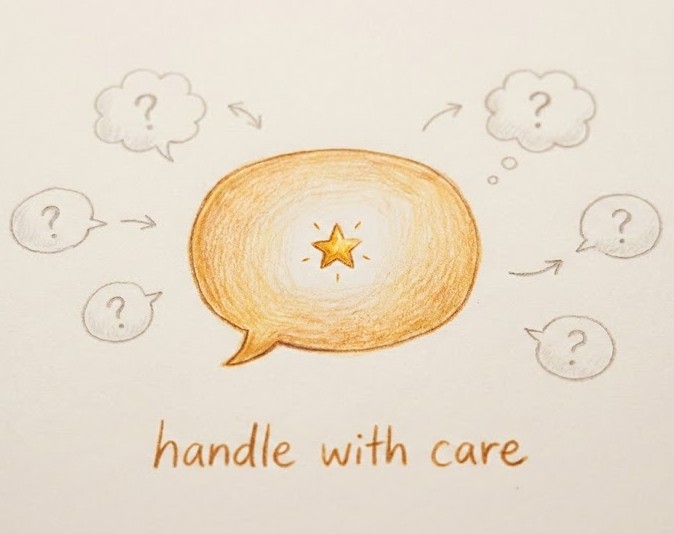 Don't be sensible. Handle with care.